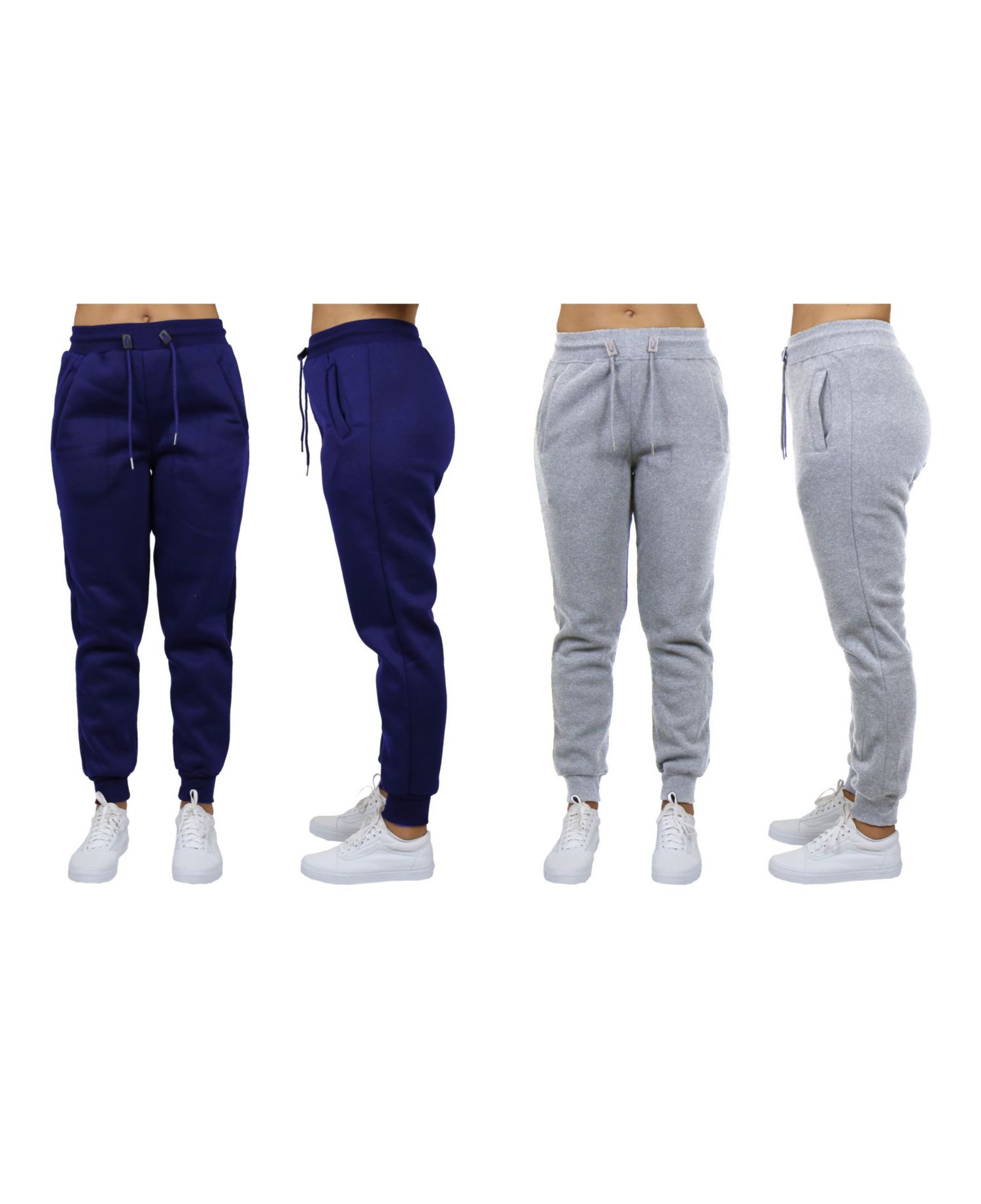 Women's Loose Fit Fleece Jogger Sweatpants, Pack of 2