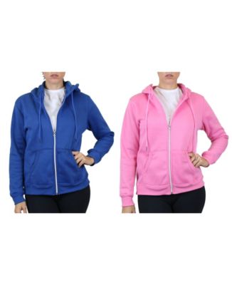 Women's Fleece Lined Zip Hoodie, Pack of 2