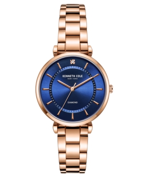 image of Kenneth Cole New York Women-s Genuine Diamond Watch 34 mm