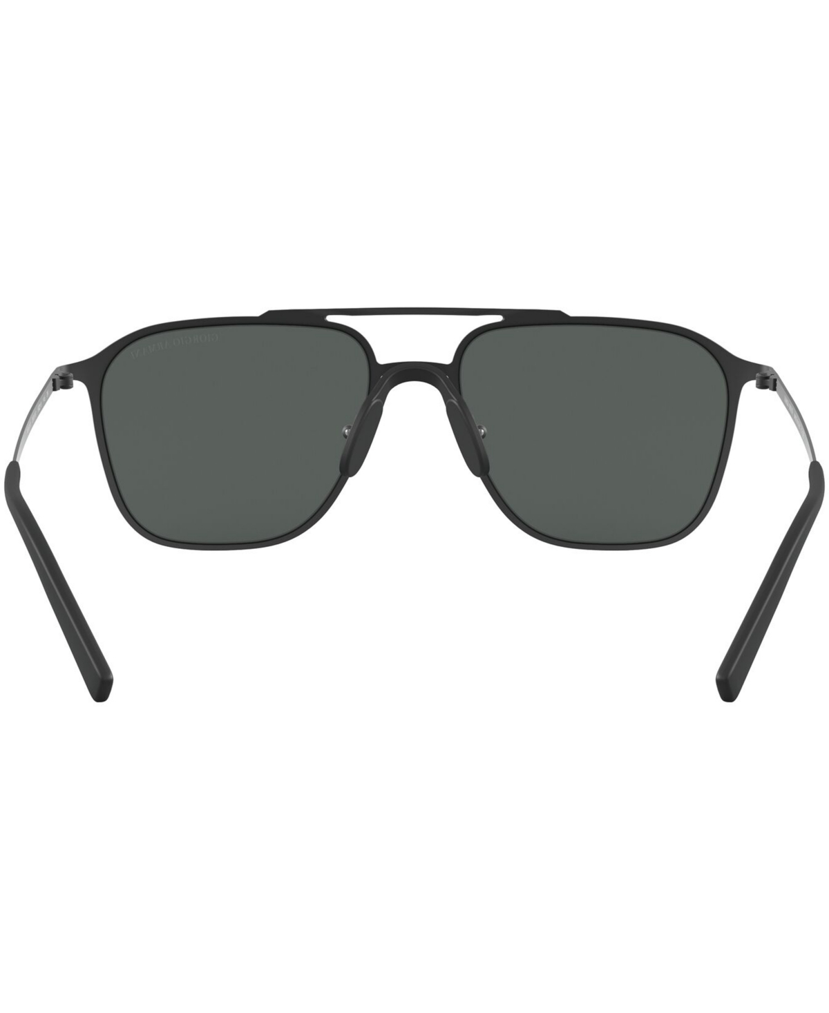 Shop Giorgio Armani Sunglasses, 0ar6110 In Matte Black,grey