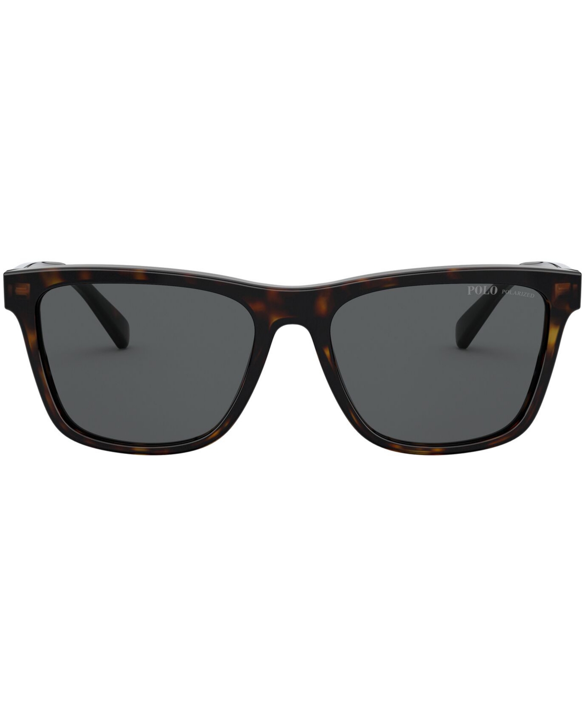 Polo Ralph Lauren Tortoiseshell-detail Square-frame Sunglasses In Dark Havana,polar Grey