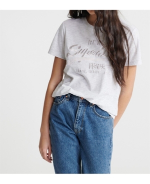 image of Superdry Vintage Logo Tonal Embroidery T-shirt
