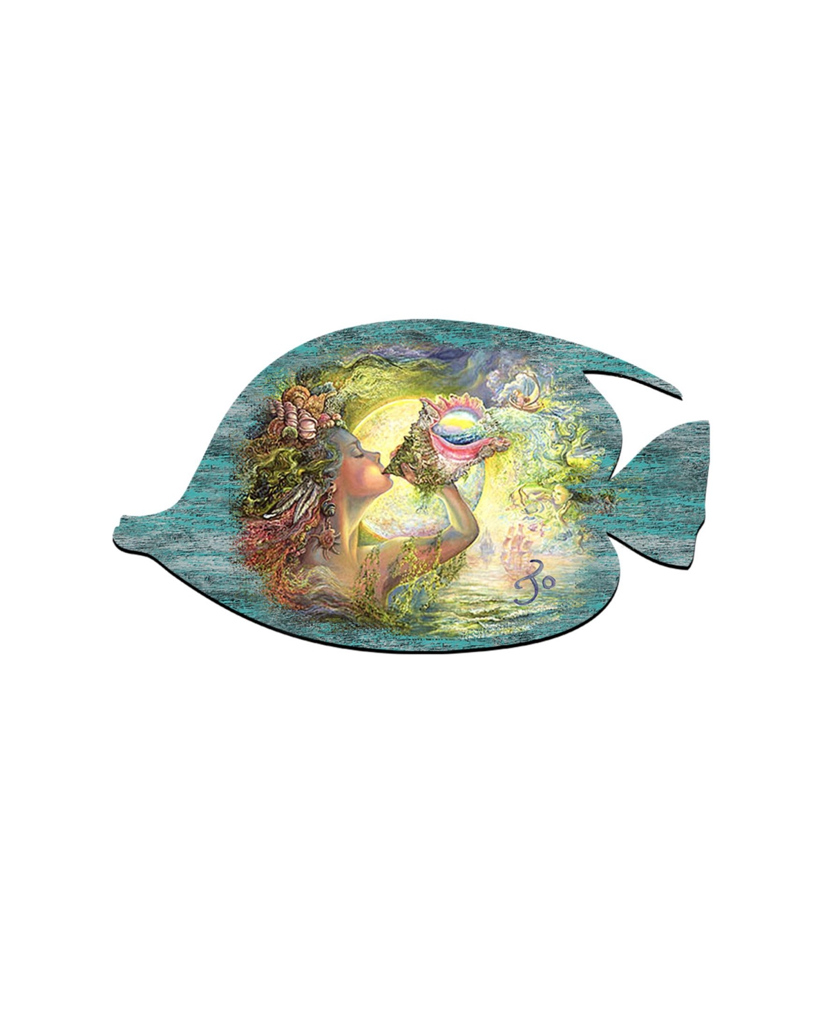 Call of The Sea Oversized Wall Over The Door and Yard Decor Wood by Josephine Wall - Multi