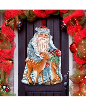 Designocracy Winter Treasure Door Hanger In Multi