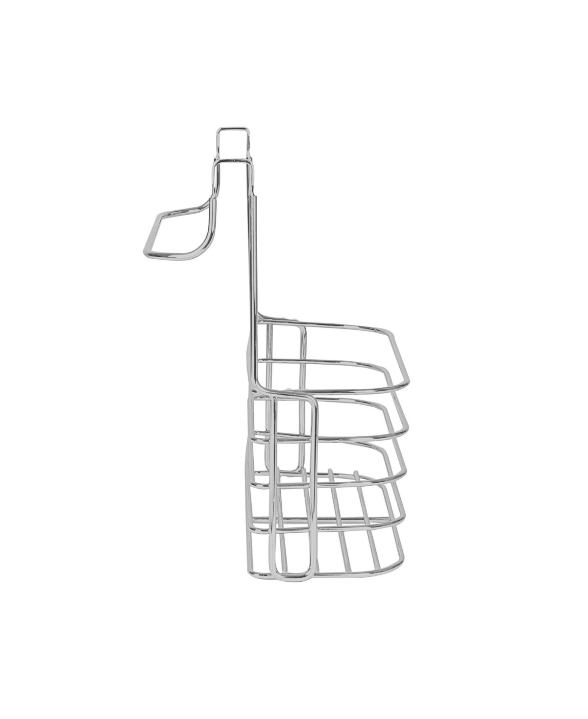 Spectrum Duo Over The Cabinet Towel Bar Basket, Medium In Chrome