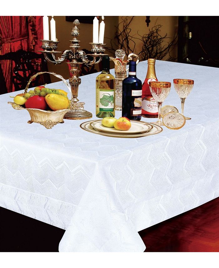 Violet Table Linens Princess Zig Zag Vertical Stripes Tablecloths Macy's