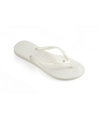 white gucci flip flop