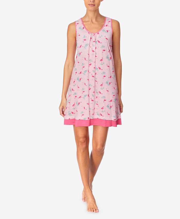 Cuddl Duds Womens Printed Sleeveless Nightgown Macys 