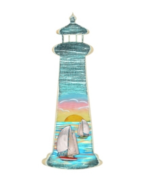 Designocracy Whale Scenic Coastal Ornament In Multi