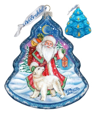 G.debrekht Frosted Story Holiday Splendor Glass Ornament In Multi