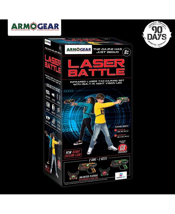 NESSTOY ArmoGear Infrared Laser Tag Blasters and Vests Laser Battle