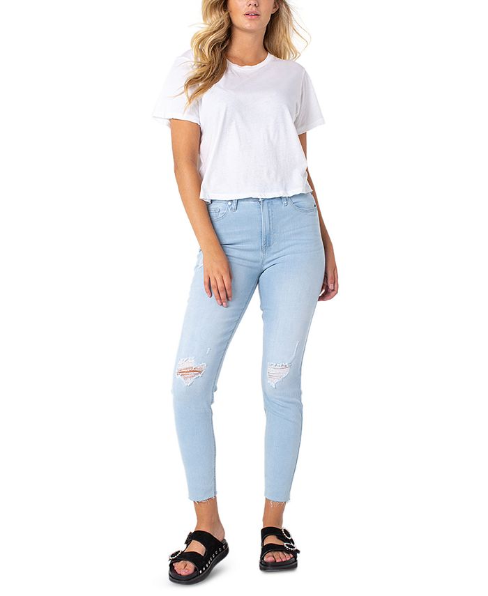 Celebrity Pink Ripped High-Rise Jeans & Reviews - Jeans - Juniors - Macy's
