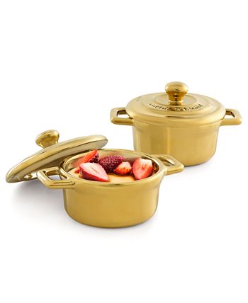 Calphalon Enamel Cast Iron 8 Quart Dutch Oven, Custard Yellow