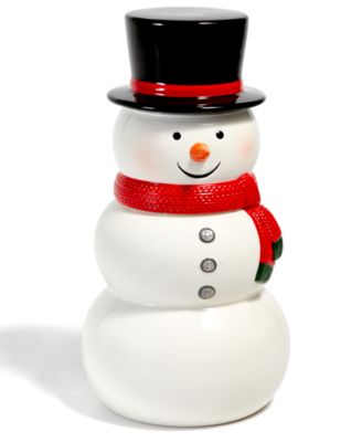 Martha Stewart Collection - Snowman Figural Cookie Jar