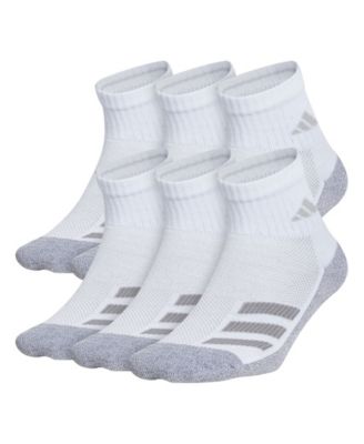 Photo 1 of adidas Big Boys Cushioned Angle Stripe Quarter Sock Pack of 6