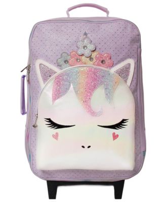 ombre unicorn suitcase