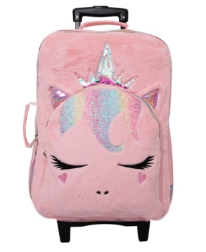 image of Omg! Accessories Girls Queen Miss Gwen Plush Luggage