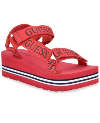 guess sandals platform