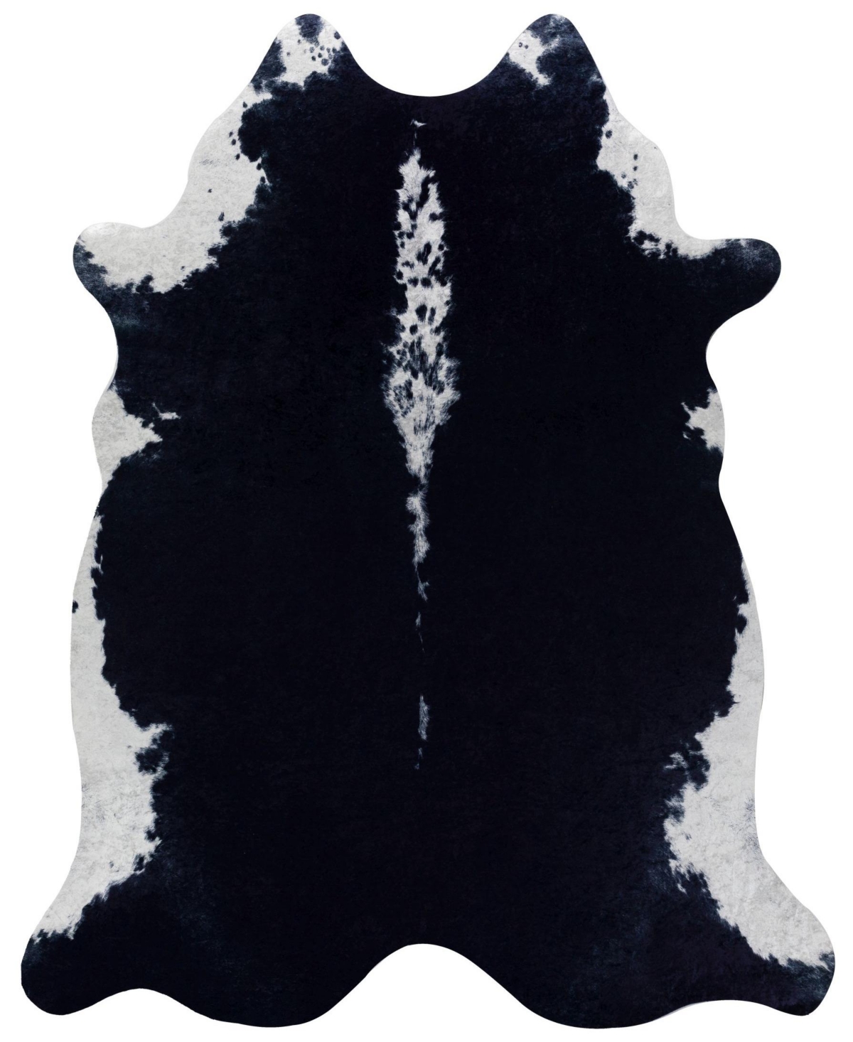 D Style Idaho IDA02 Black 7'9in x 9'7in Area Rug - Black