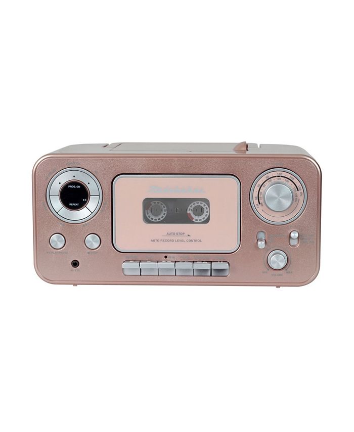 Studebaker SB2135RG Portable CD Player with AM/FM Radio and Cassette