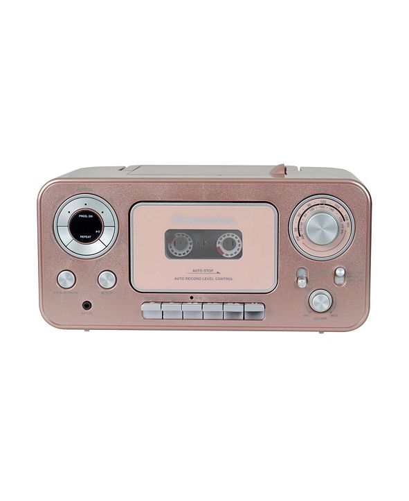 Studebaker SB2135RG Portable CD Player with AM/FM Radio and Cassette