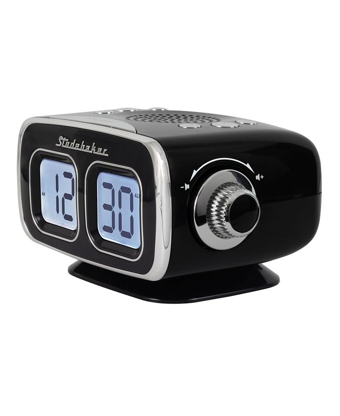 Studebaker SB3500BK Roommate Retro Digital Bluetooth AM/FM Clock Radio