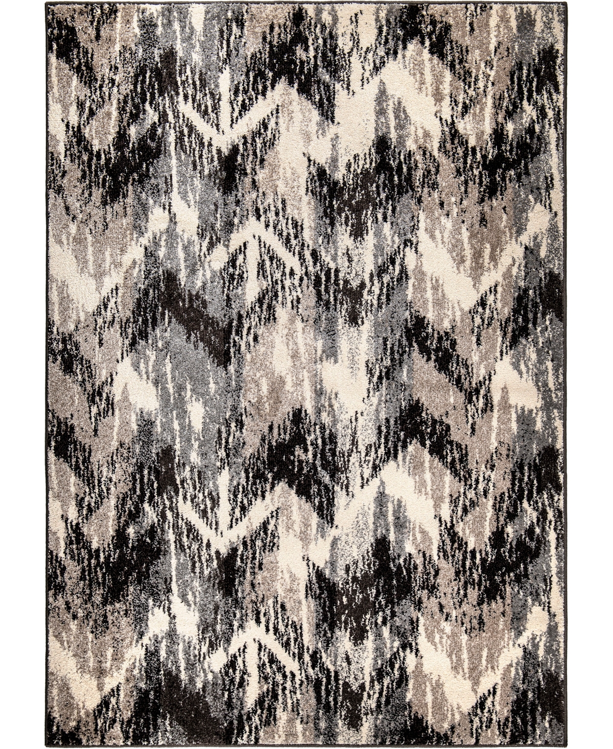 Edgewater Living Chatel Distressed Chevron Gray 7'10in x 10'10in Area Rug - Gray