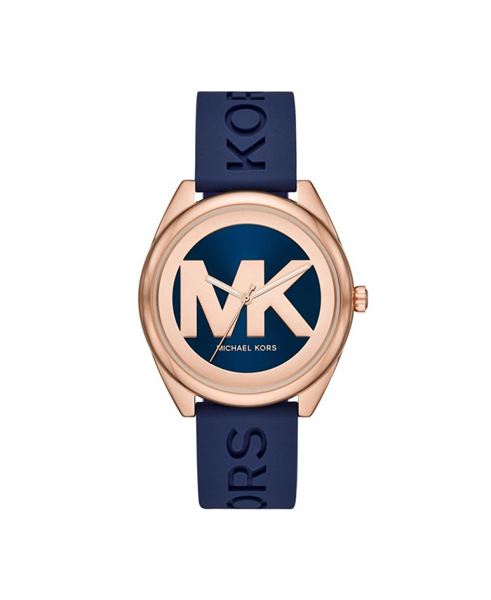Michael Kors Women's Janelle Three-Hand Navy Silicone Watch 42mm MK7140 &  Reviews - All Watches - Jewelry & Watches - Macy's