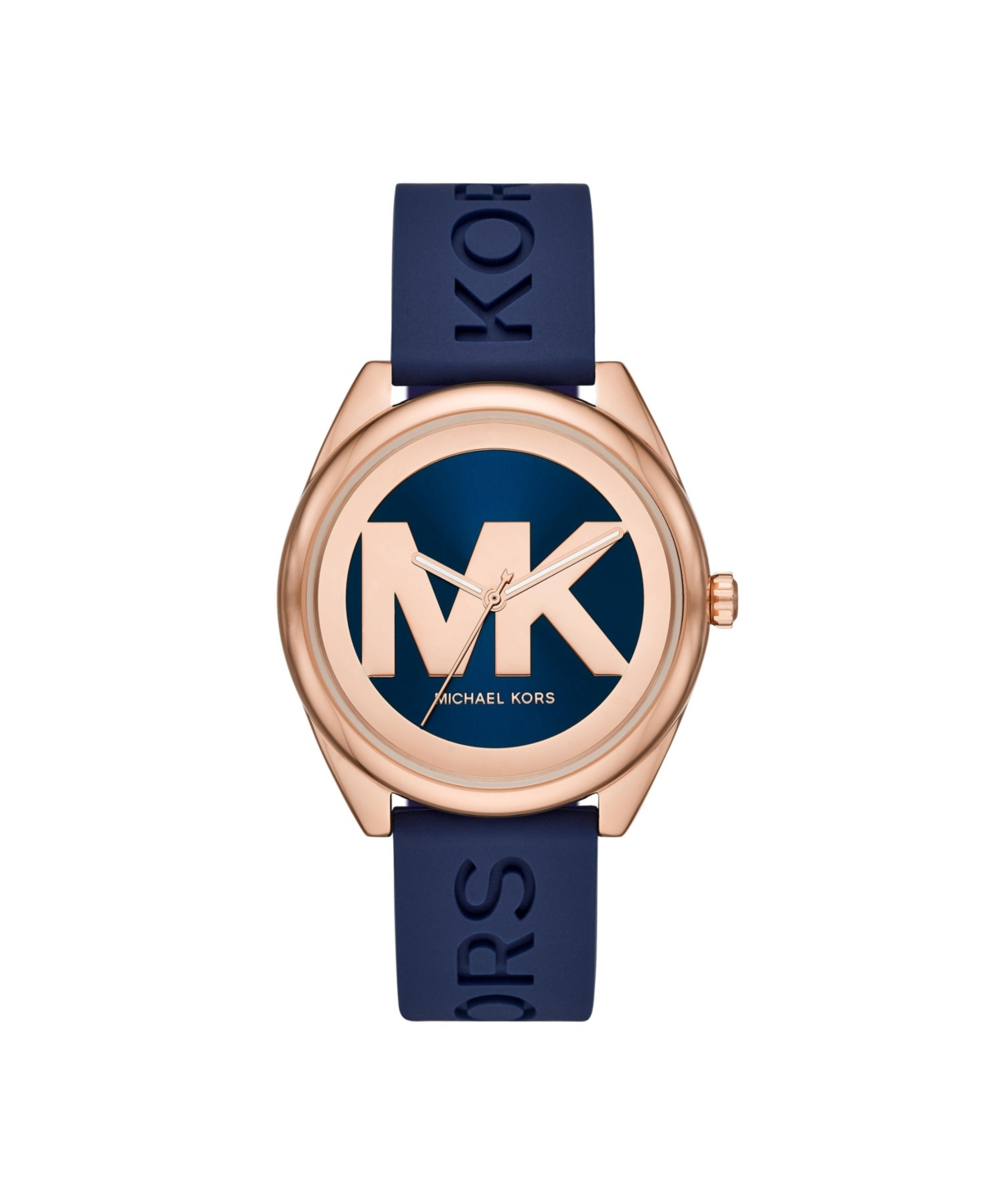 Michael Kors Women's Janelle Three-hand Navy Silicone Watch 42mm Mk7140
