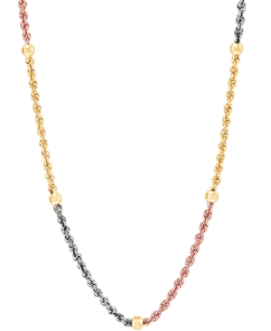 image of Tricolor Beaded Rope Link 18