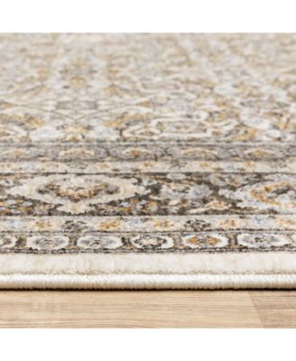 Maharaja 2061N Ivory and Gray 6'7" x 9'6" Area Rug