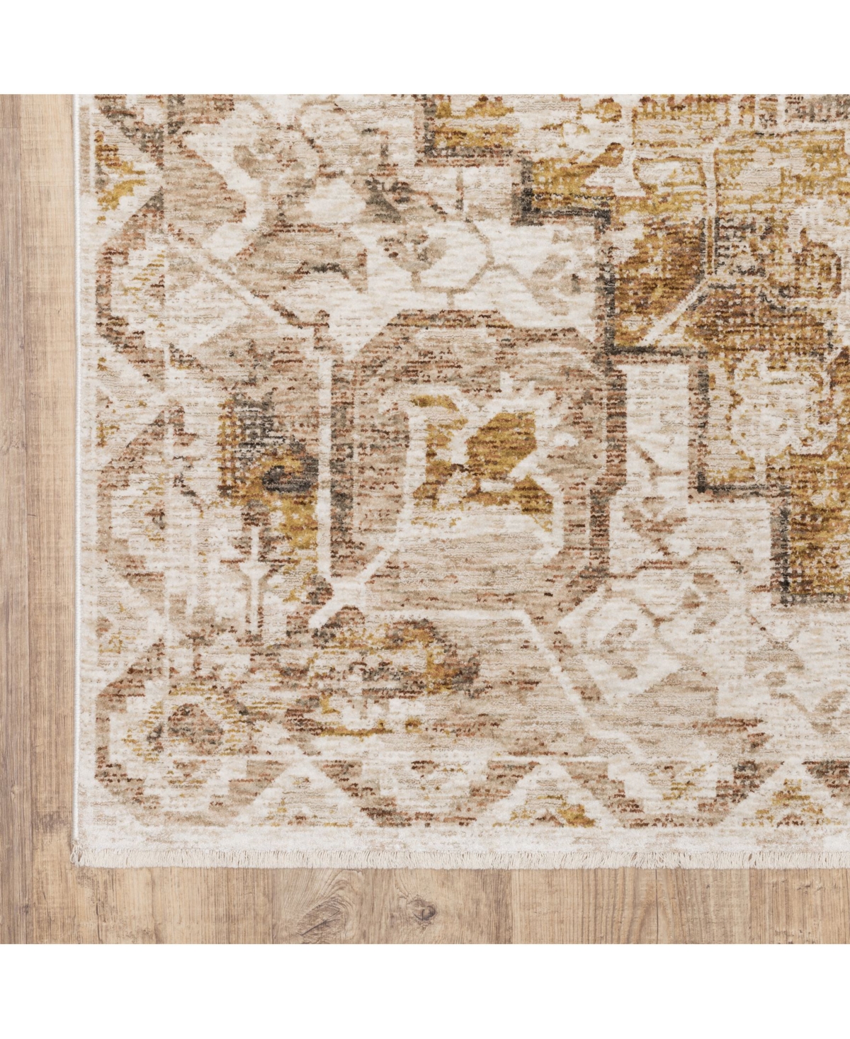 Shop Jhb Design S Kumar Kum11 Gold And Ivory 3'3" X 5' Area Rug In Gold,ivory