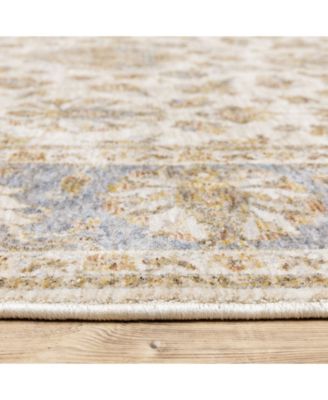 Maharaja 5091Z Ivory and Blue 9'10" x 12'10" Area Rug