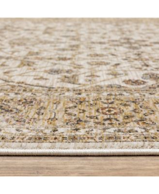 Maharaja 1J Ivory and Gold 7'10" x 10'10" Area Rug
