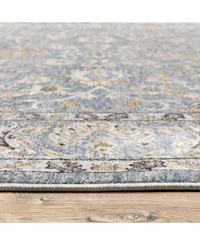 JHB Design Kumar Kum03 Blue and Ivory 2' x 3' Area Rug Macy's