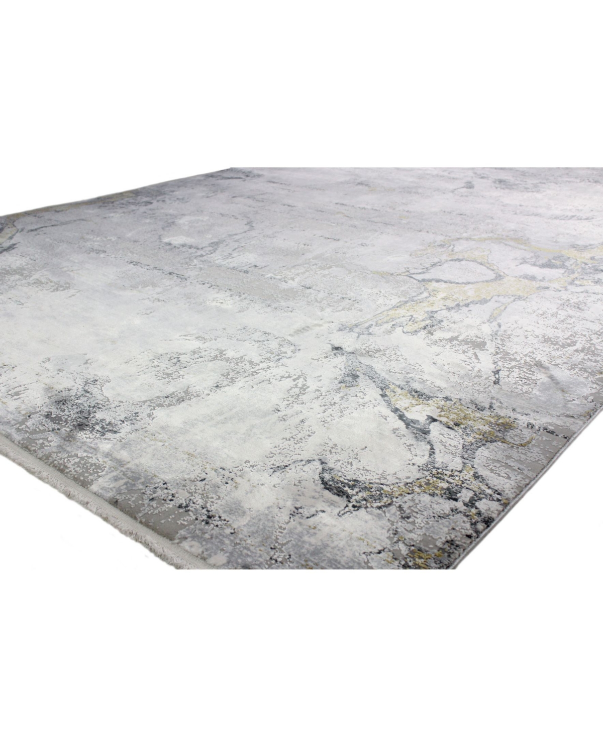 Bb Rugs Charm Cha-01 Gray, Gold 8'6" X 11'6" Area Rug In Gray,gold
