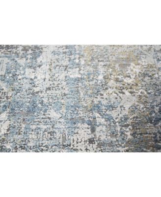 Charm Cha-05 Gray, Blue 4' x 6' Area Rug