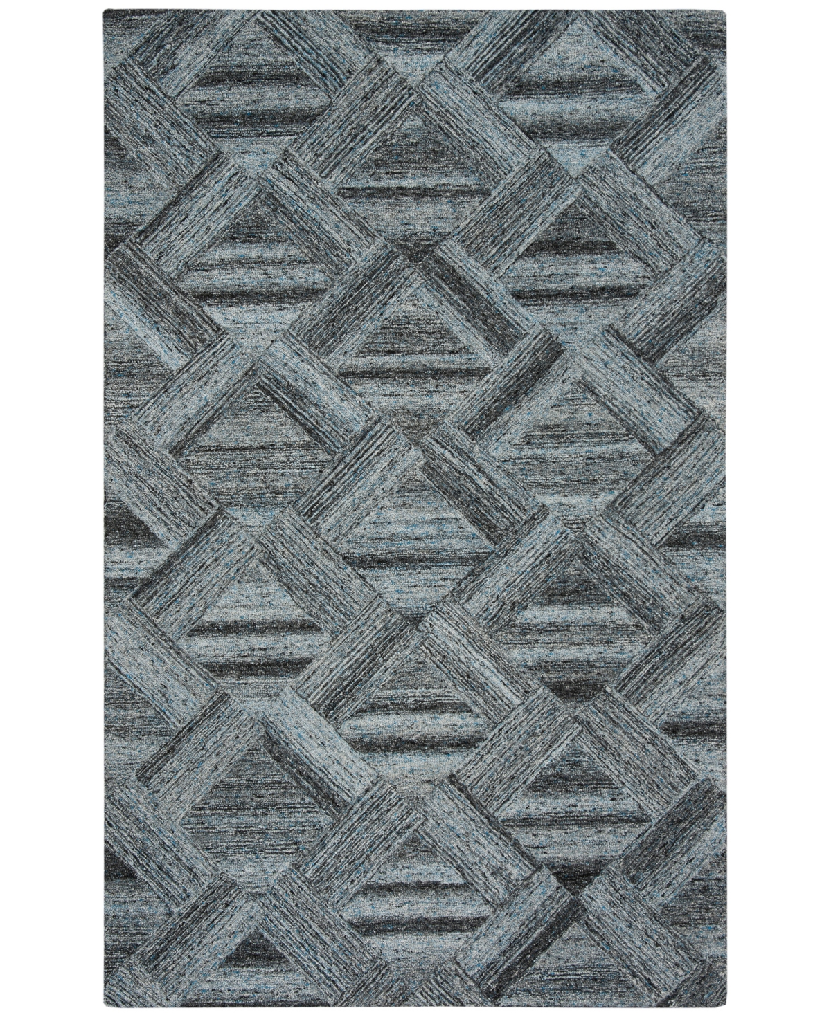 Safavieh Abstract 607 Blue And Black 5' X 8' Area Rug