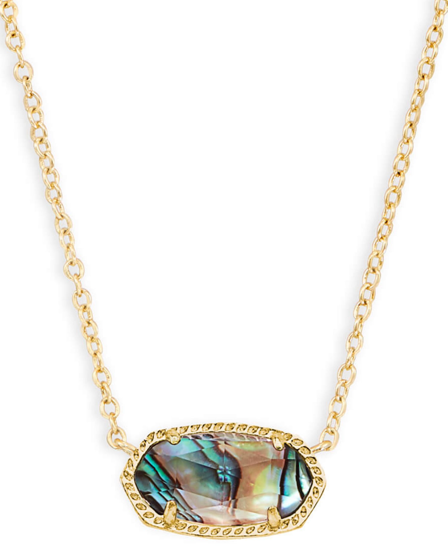 Glass Stone Elisa Pendant Necklace