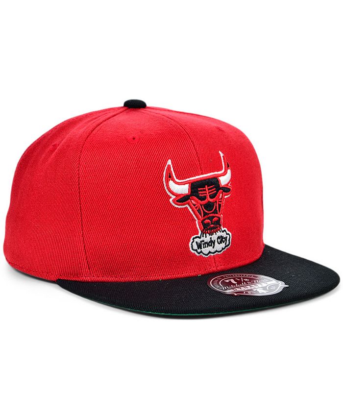 Mitchell & Ness Chicago Bulls Wool 2 Tone Fitted Cap - Macy's