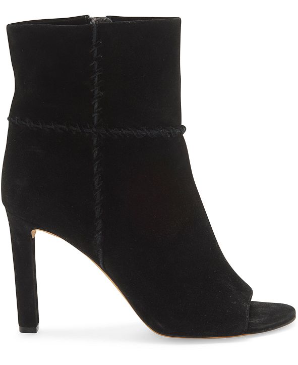 vince camuto peep toe booties