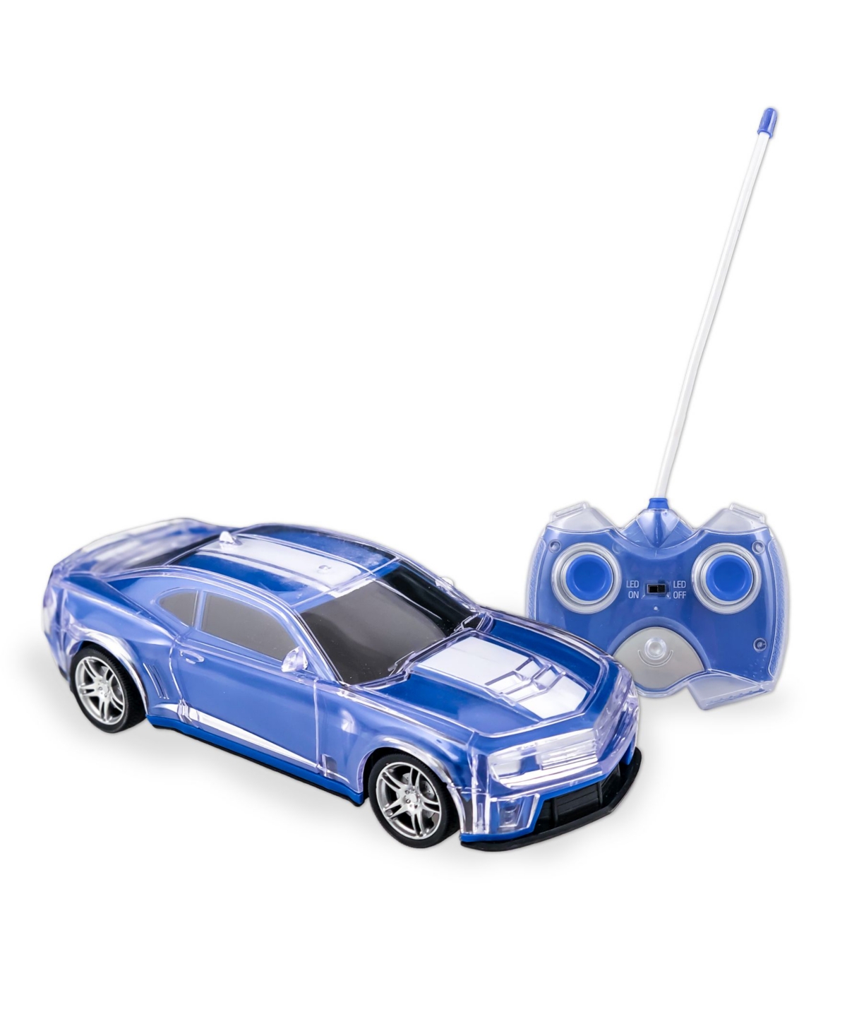 Shop Flipo Light Speed Led Illuminated Rc Sports Car In Blue