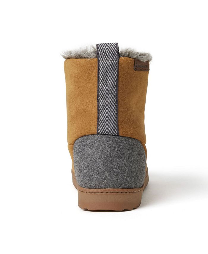 Women's dearfoams sierra microsuede bootie slippers 2025