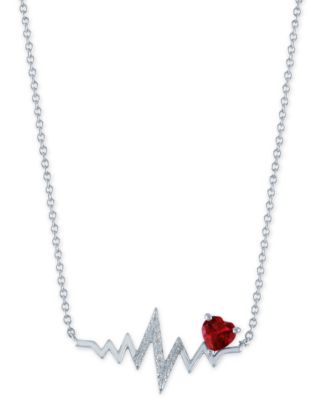 heartbeat ruby necklace