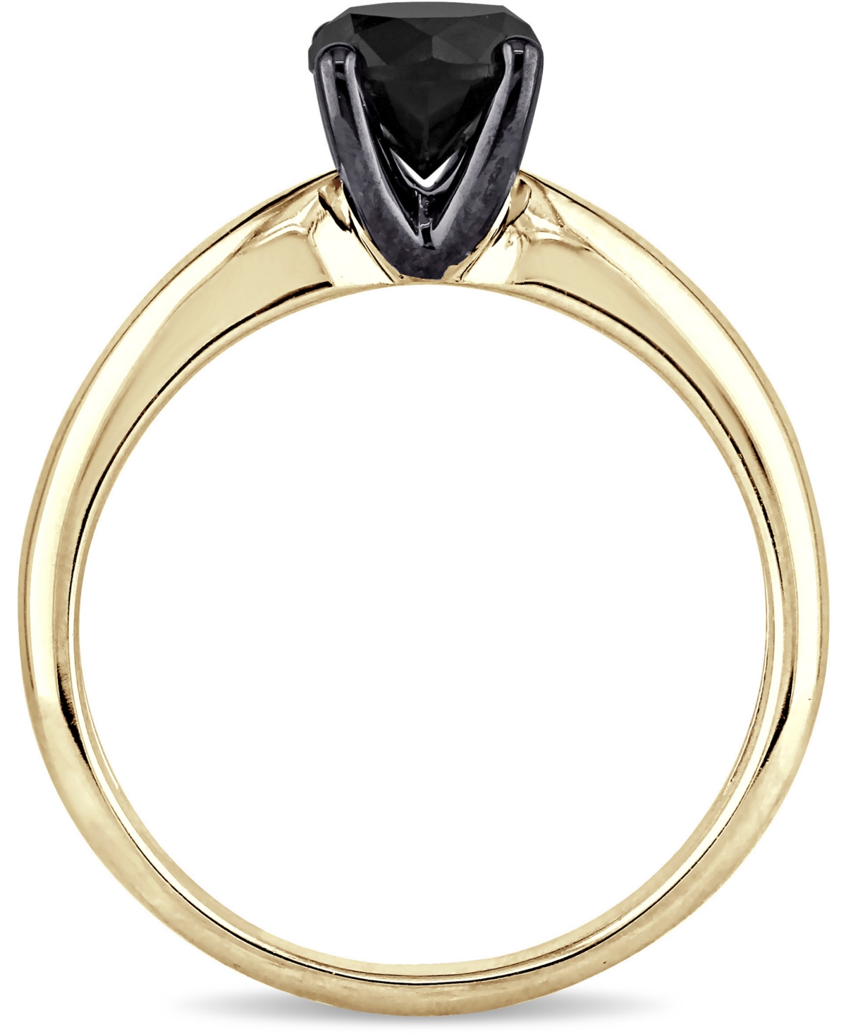Black Diamond (1 ct. t.w.) Solitaire Ring in 14k Yellow, White or Rose Gold