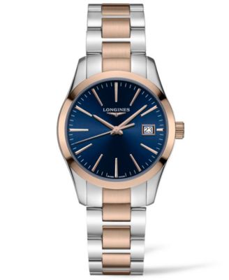 Longines - Women's Swiss Conquest Classic Two-Tone PVD Stainless Steel Bracelet Watch 34mm