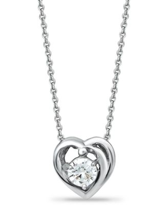 giani bernini sterling silver heart necklace