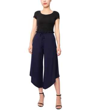 image of Derek Heart Juniors- Textured Knit Cropped Pants