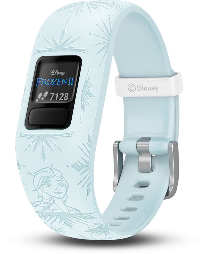 Garmin - Kid's vivofit jr. 2 Elsa Blue Silicone Strap Smart Watch 11mm