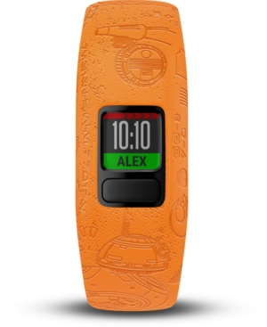 image of Garmin Kid-s vivofit jr. 2 Light Side Orange Silicone Strap Touchscreen Smart Watch 43mm